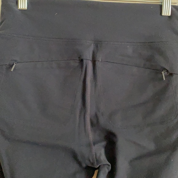 Athleta Track Tux Tight Leggings Stripe Navy Blue - size Medium - Picture 6 of 10